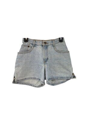 Vintage No Boundaries Denim Shorts Juniors 3/4 Y2K Light Wash Used Cotton